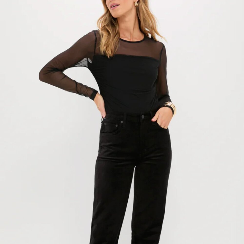 Long Sleeve Mesh Top (S)